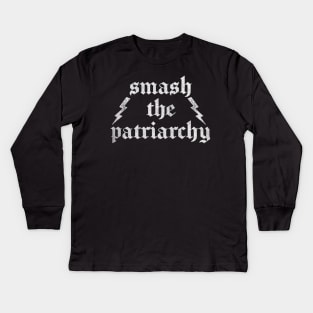 Smash The Patriarchy! Kids Long Sleeve T-Shirt